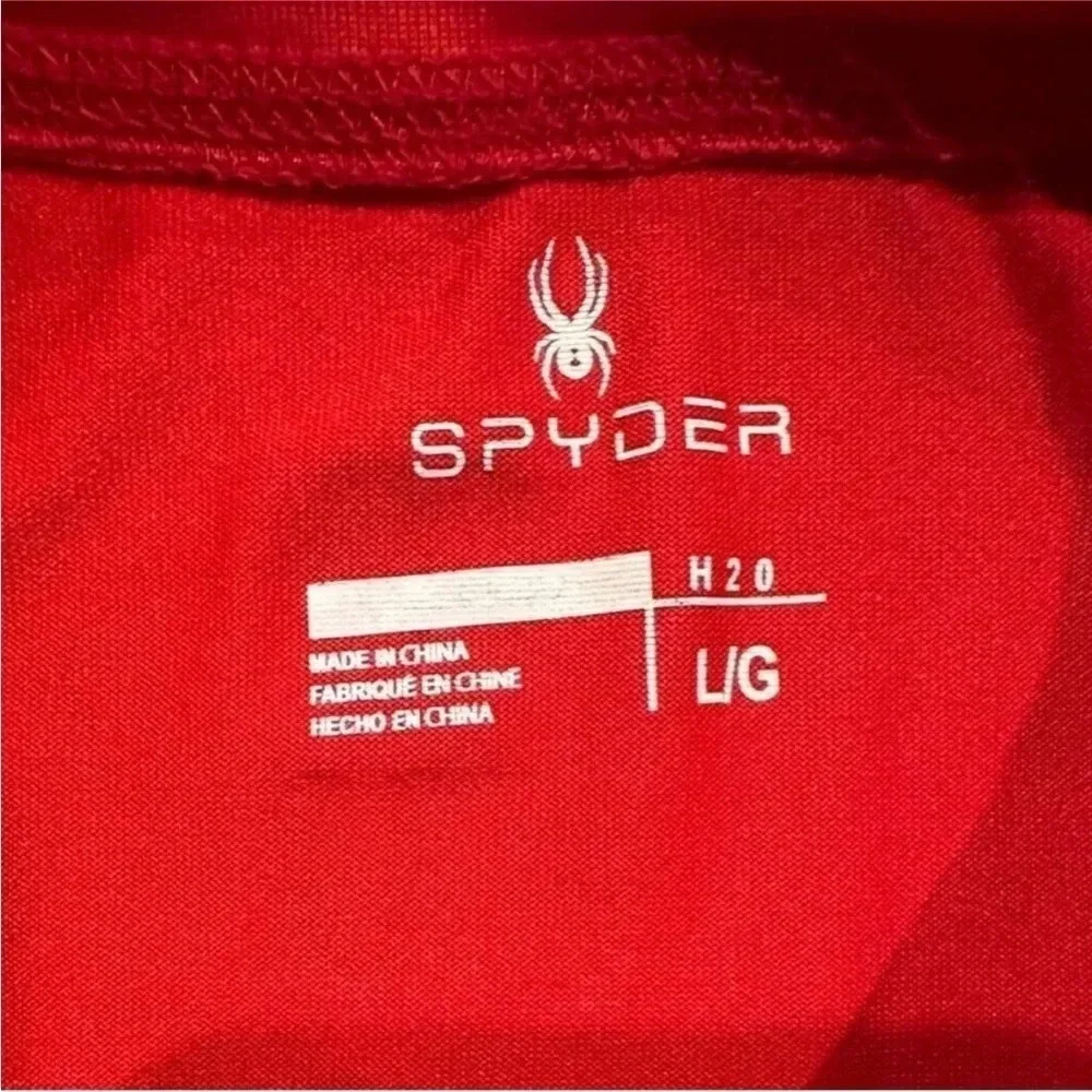Spyder Boys Rashguard Tee- Red Size Large